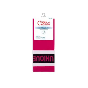 Women's High Striped Transparent Knit Socks Conte Elegant Active image-4