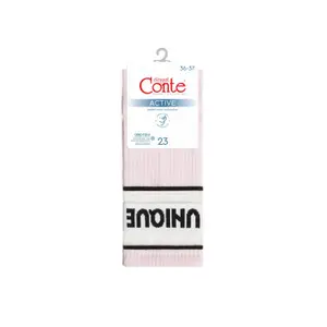 Women's High Striped Transparent Knit Socks Conte Elegant Active image-1