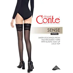 Women's self-fixing tights Conte Elegant Sense image-4