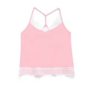 Women's Lace Bamboo Vest Top Conte Elegant Comfort Loungewear LHW 989 image-1