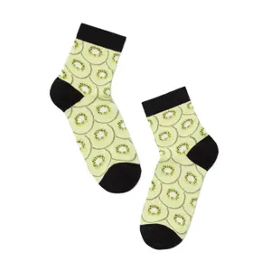 Cotton Fruit Pattern Socks in a Box Women's Brand Conte Elegant (2 pairs) image-0