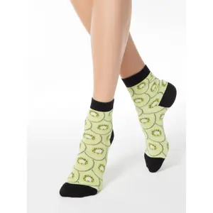 Cotton Fruit Pattern Socks in a Box Women's Brand Conte Elegant (2 pairs) image-2