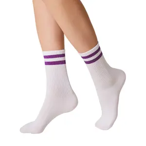 Cotton Socks with Bright Lurex Stripes Women Conte Elegant Active image-0