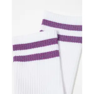 Cotton Socks with Bright Lurex Stripes Women Conte Elegant Active image-4
