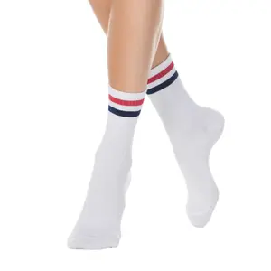 Cotton Socks with Bright Lurex Stripes Women Conte Elegant Active image-0