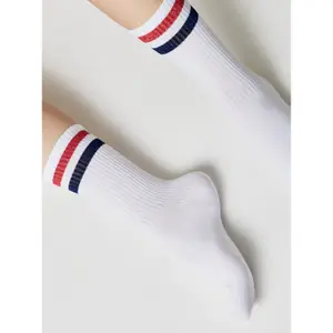 Cotton Socks with Bright Lurex Stripes Women Conte Elegant Active image-3