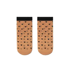 Fine Heart Pattern Socks for Women Conte Elegant Fantasy image-0