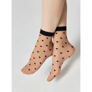 Fine Heart Pattern Socks for Women Conte Elegant Fantasy image-1
