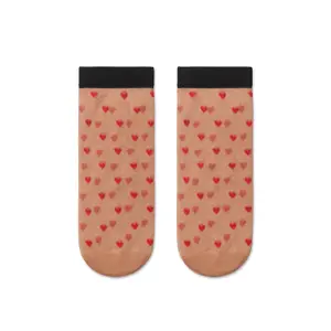 Heart Pattern Socks for Women Conte Elegant Fantasy image-0