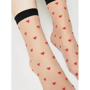 Heart Pattern Socks for Women Conte Elegant Fantasy image-2
