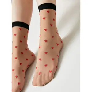 Heart Pattern Socks for Women Conte Elegant Fantasy image-3