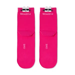Women's cotton socks Conte Elegant Classic with picot "Cat" image-0