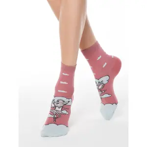 Ballet Mouse Pattern Socks Women Conte Elegant Happy image-3