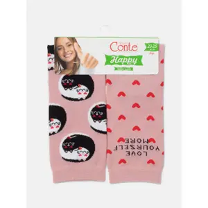 Women's cotton socks Conte Elegant Happy with "Love yourself" image-1