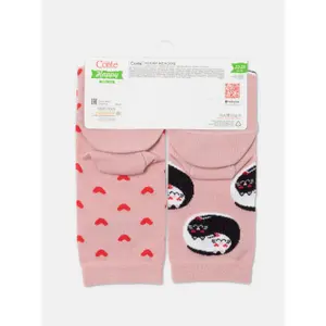 Women's cotton socks Conte Elegant Happy with "Love yourself" image-2