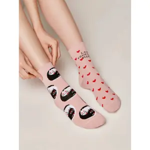 Women's cotton socks Conte Elegant Happy with "Love yourself" image-3