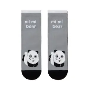 Women's Soft Cotton Panda Pattern Socks Conte Elegant Happy image-0