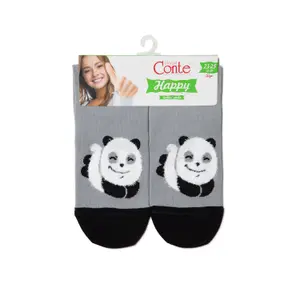 Women's Soft Cotton Panda Pattern Socks Conte Elegant Happy image-2