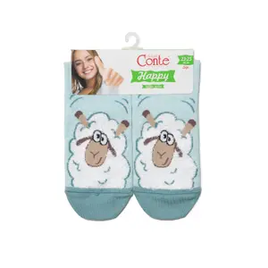 Fluffy Lamb Pattern Cotton Socks Women Conte Elegant Happy image-2