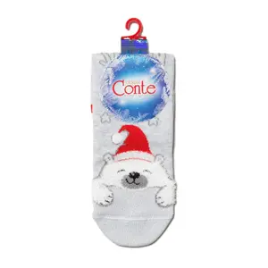 Sparkly Bear Socks Women Conte Elegant New Year image-2