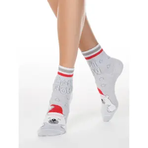 Sparkly Bear Socks Women Conte Elegant New Year image-3