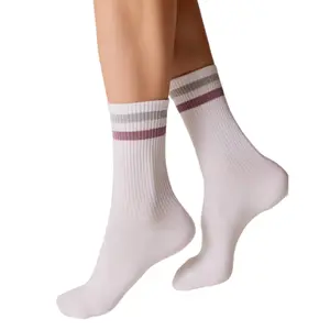 Cotton Socks with Bright Lurex Stripes Women Conte Elegant Active image-0