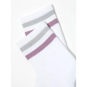 Cotton Socks with Bright Lurex Stripes Women Conte Elegant Active image-4