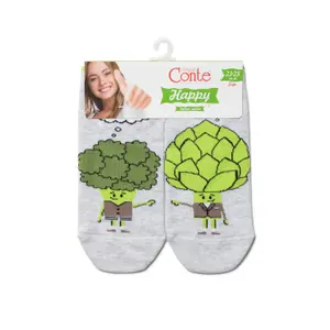 Women's cotton socks Conte Elegant Happy image-0