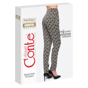 Women's Printed Fabric Trousers Conte Elegant Chantal image-3