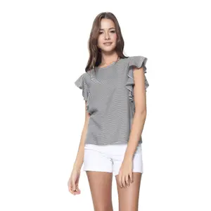 Women's Ruffled Ultra-Trendy Blouse Conte Elegant LBL 909 image-0