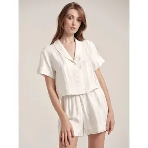 Short Indoor Viscose Blouse Women's Conte Elegant Moonlight LHW 1707 image-3