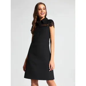 Robe chemise en dentelle texturée femme Conte Elegant LPL 1038 image-3