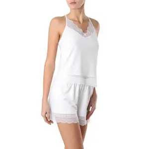 Women's Lace Bamboo Vest Top Conte Elegant Comfort Loungewear LHW 989 image-2