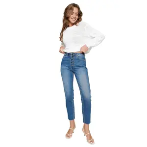 Jeans Mom femme Conte Elegant Con-189 Eco-friendly