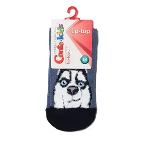 Soft Cotton Socks with a Husky Pattern for Babies Conte Kids TIP-TOP image-0