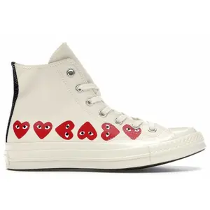 Zapatillas de deporte con estampado de corazones Converse x Comme des garçons image-0