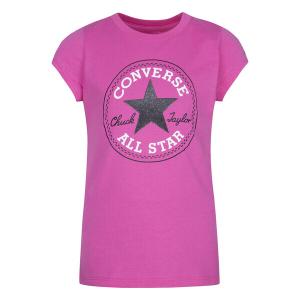 368992-a3j-t-shirt-da-bambina-converse-cnvg-timeless-chuck-patch-rosa-mod