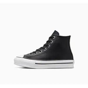 Sneakers alte in pelle con zeppetta Converse Chuck Taylor All Star image-1