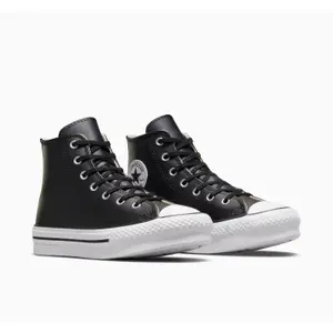 Sneakers alte in pelle con zeppetta Converse Chuck Taylor All Star image-2