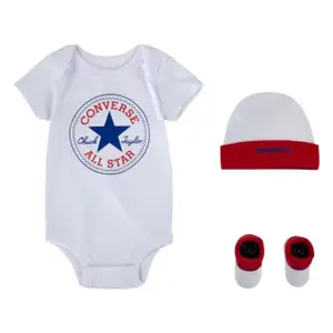 Ensemble barboteuse, bonnet et chaussons bébé Converse CHN Classic CTP (x3) image-0