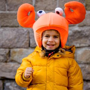 Capa para capacete de bicicleta infantil Coolcasc Animals Crab image-1