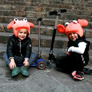 Capa para capacete de bicicleta infantil Coolcasc Animals Crab image-2