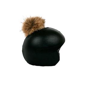 ccebbp-fahrradhelm-uberzug-coolcasc-exclusive-black-brown-pon-pon-black-brown-tu