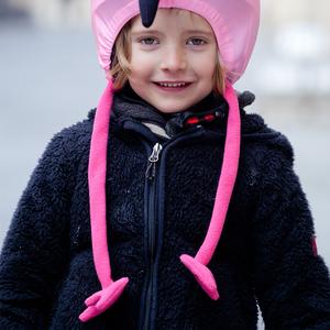 Copriscocca per casco bici bambino Coolcasc Animals Flamingo image-1