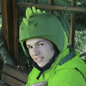 Child bike helmet cover Coolcasc Animals Iguana image-1