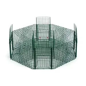 Octagonal painted magpie trap cage Copele image-0