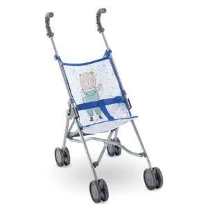 Blue cane stroller for baby Corolle image-2