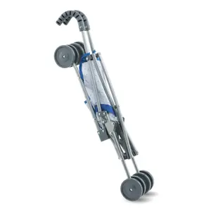 Blue cane stroller for baby Corolle image-3