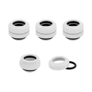 Pack of 4 fittings for hydro cooling system x series xf connector - white Corsair image-0