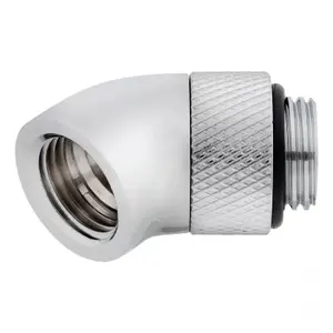 Pack of 2 fittings for 45° rotating liquid cooling system Corsair Chrome - Hydro X Series XF image-1